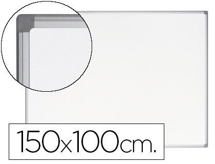 Pizarra blanca Bi-Office 150x100cm. acero vitrificado
